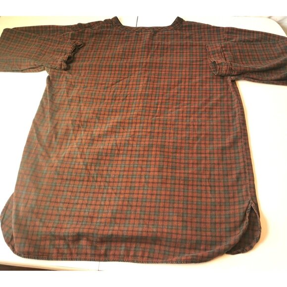 Men's Night Shirt Harley Davidson Flannel Long Sleeve Vintage XL - Picture 2 of 11